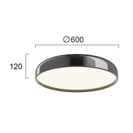Plafonieră LED ALENSA LED/60W/230V neagră