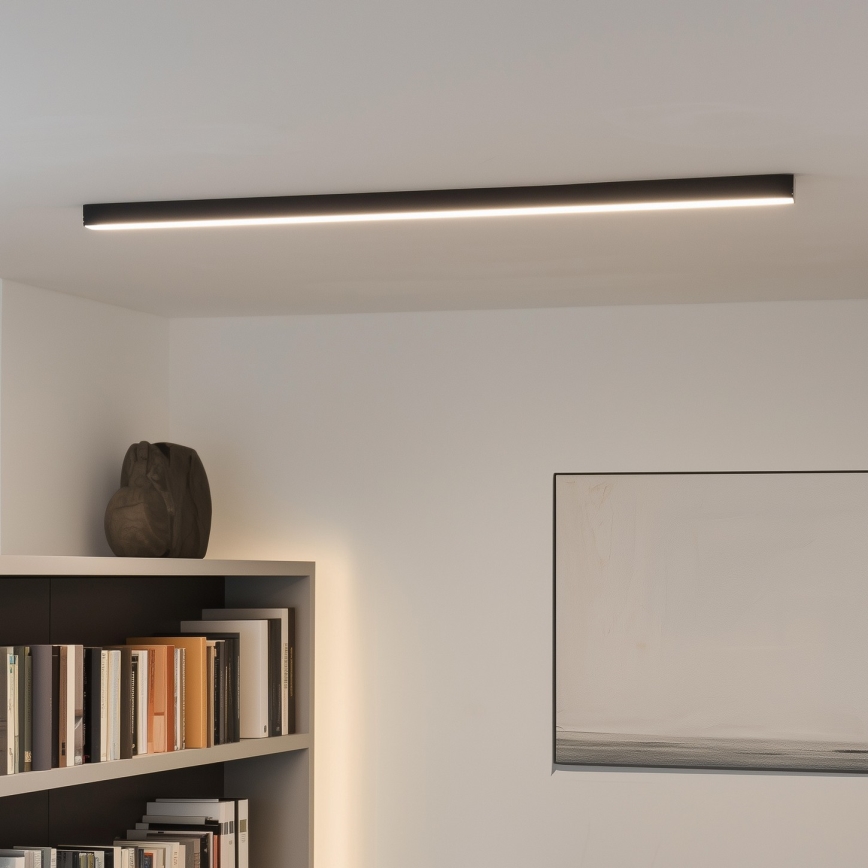 Plafonieră LED ALLDAY BASIC LED/20/30/40W/230V 2700/4000/6000K 120 cm neagră