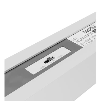 Plafonieră LED ALLDAY BASIC, 20/30/40W, 230V, 2700/4000/6000K, 120 cm, alb