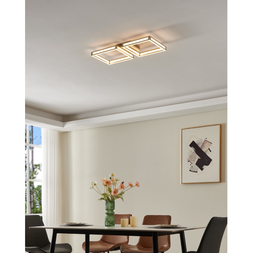 Plafonieră 2xLED/11,2W/230V crom mat Eglo