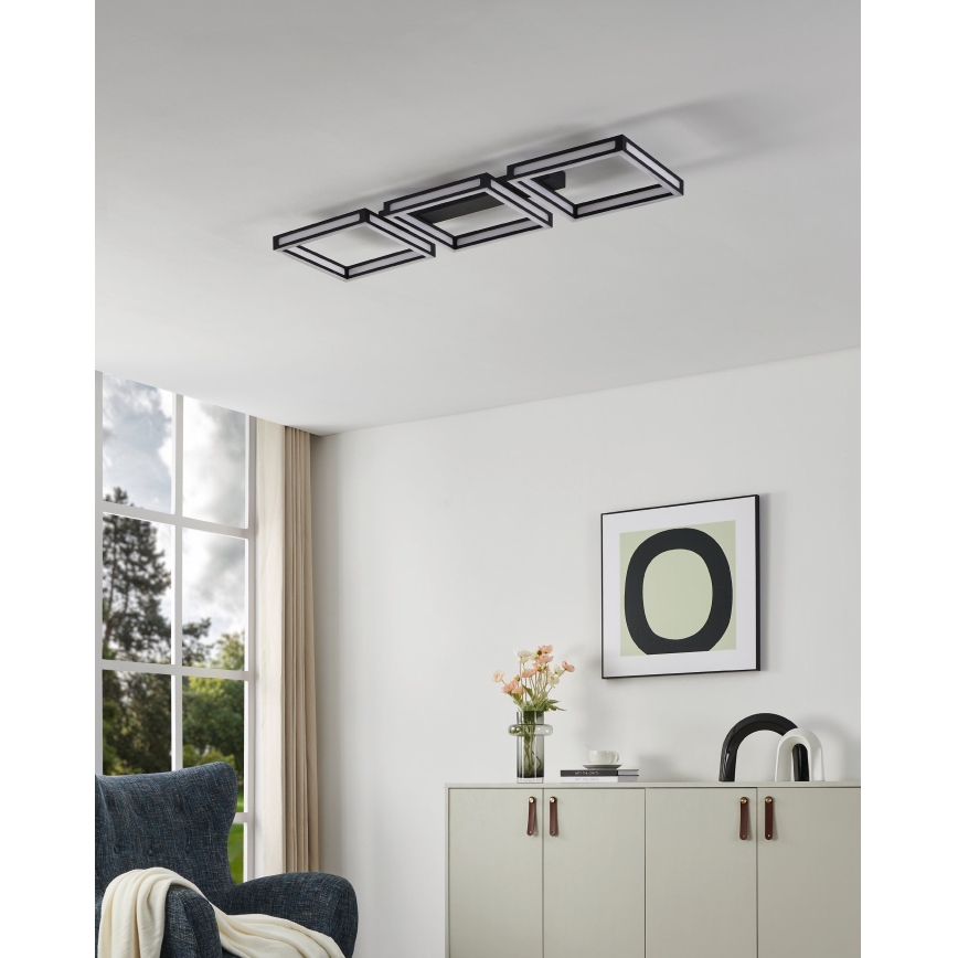 Plafonieră LED 3xLED/11,2W/230V neagră Eglo