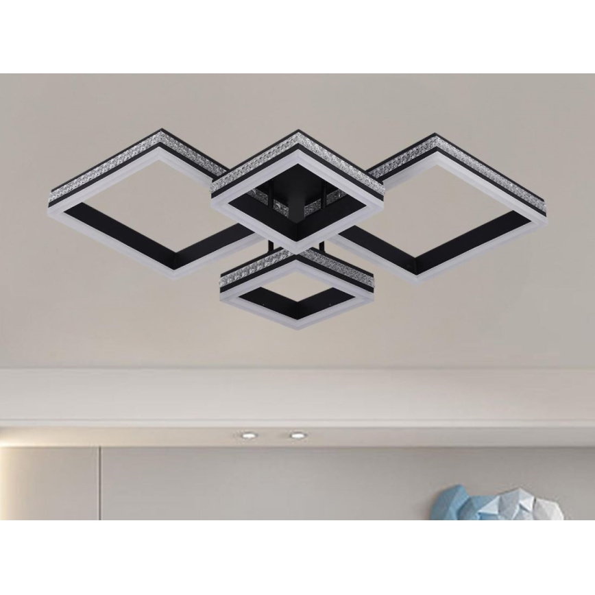 Plafonieră LED aplicată dimabilă 175W, 230V, 3000–6500K, cu telecomandă