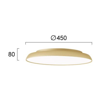 Plafonieră LED ART LED/40W/230V aurie