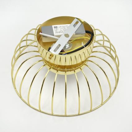 Plafonieră LED BETSY, 12 W / 230 V, Ø 25 cm, aurie