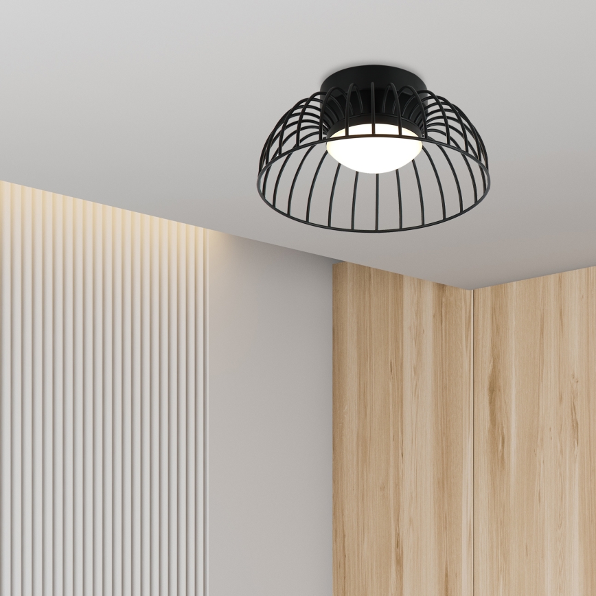 Plafonieră LED BETSY, 12 W, 230 V, Ø 25 cm, negru