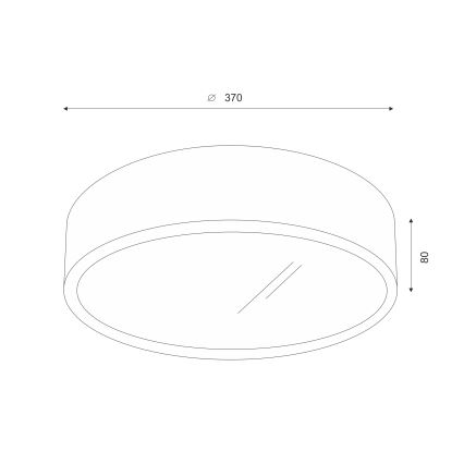 Plafonieră LED Brilagi CARVALHO 2xE27/60W/230V stejar nuc d. 37 cm