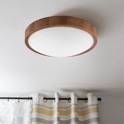 Plafonieră LED Brilagi CARVALHO SLIM 2xE27/60W/230V stejar cireș d. 37 cm