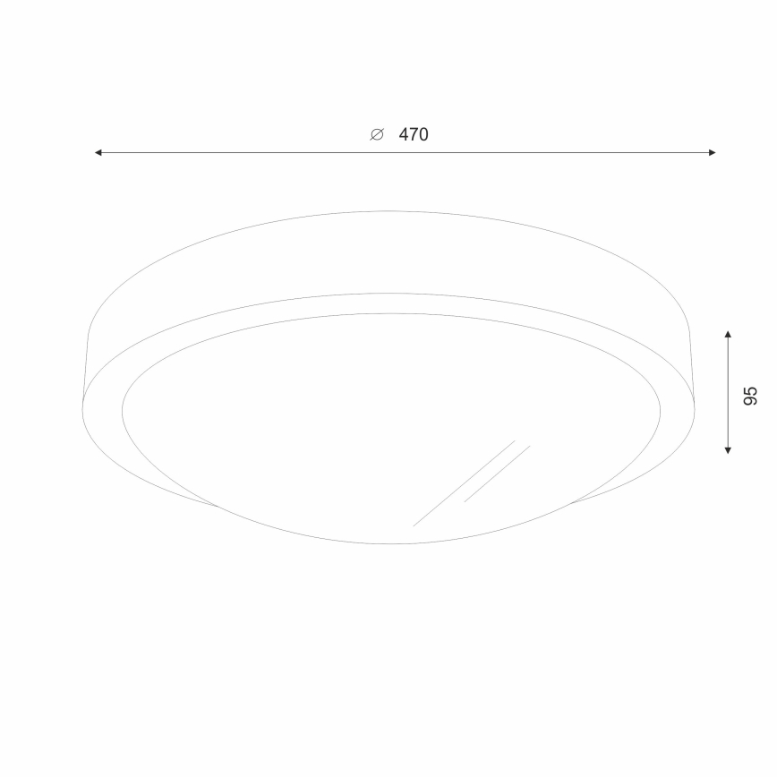 Plafonieră LED Brilagi CARVALHO SLIM 3xE27/60W/230V stejar nuc d. 47 cm