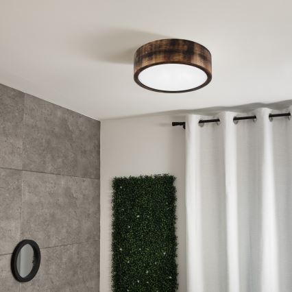 Plafonieră LED Brilagi CARVALHO SMOKEY LED/20W/230V, stejar Ø 27,5 cm