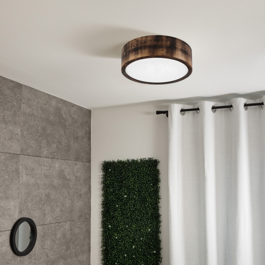 Plafonieră LED Brilagi CARVALHO SMOKEY LED/20W/230V, stejar Ø 27,5 cm