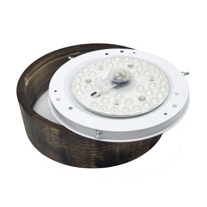 Plafonieră LED Brilagi CARVALHO SMOKEY LED/20W/230V, stejar Ø 27,5 cm