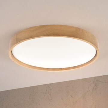 Plafonieră LED Brilagi MANAROLA PLAIN, 36W/230V, 3000K, Ø48 cm, stejar