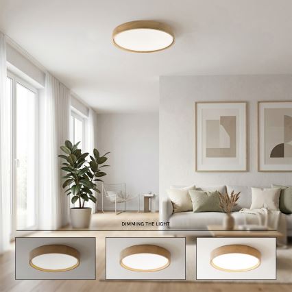 Brilagi - Plafonieră LED dimabilă MANAROLA SMART STARS LED/36W/230V 3000-6000K Wi-Fi Tuya Beacon Ø 51 cm + telecomandă