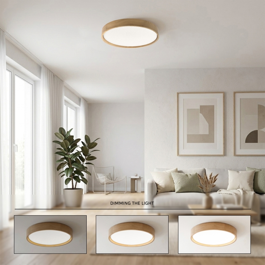 Brilagi - Plafonieră LED dimabilă MANAROLA SMART STARS LED/36W/230V 3000-6000K Wi-Fi Tuya Beacon Ø 51 cm + telecomandă