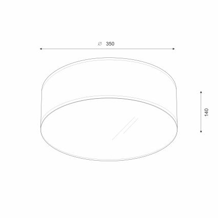 Plafonieră LED Brilagi SIRIJA LED/12W/230V d. 35 cm alb