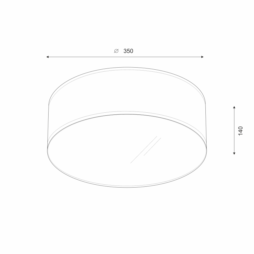 Plafonieră LED Brilagi SIRIJA LED/12W/230V d. 35 cm bej