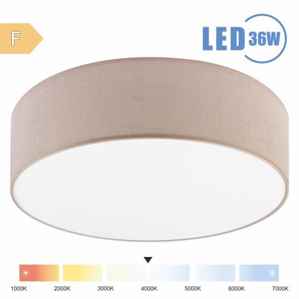 Plafonieră LED Brilagi SIRIJA LED/36W/230V d. 45 cm bej