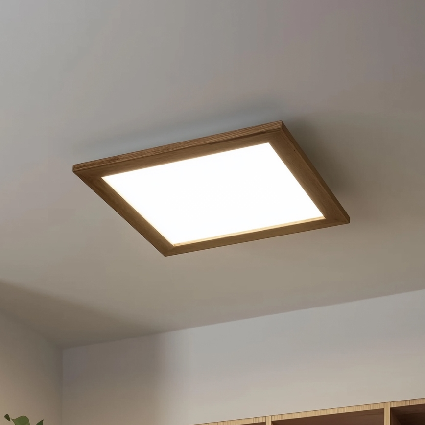 Plafonieră LED Brilagi SLIMFRAME WOOD LED/36W/230V 49,5x49,5 cm maro