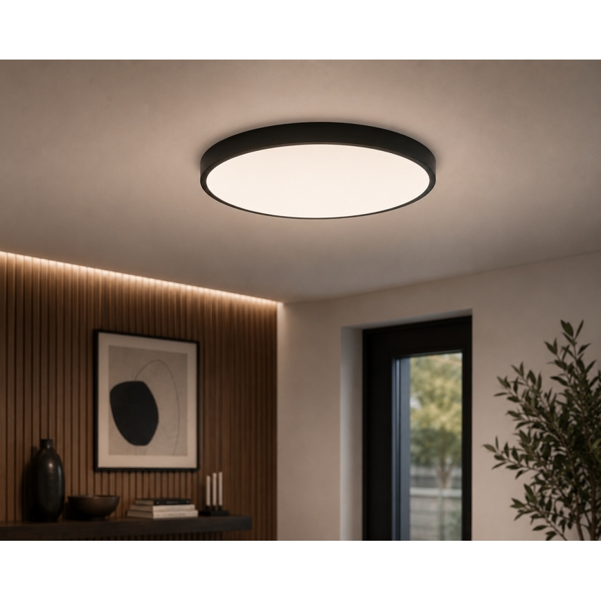 BRILAGI - Plafonieră LED de baie ZENNA, 24 W, 230 V, Ø 35 cm, IP44, negru