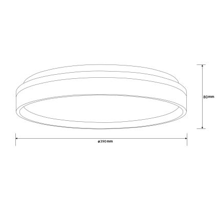 Plafonieră LED Brilliant KALMAR LED/26W/230V 3000K d. 39 cm alb
