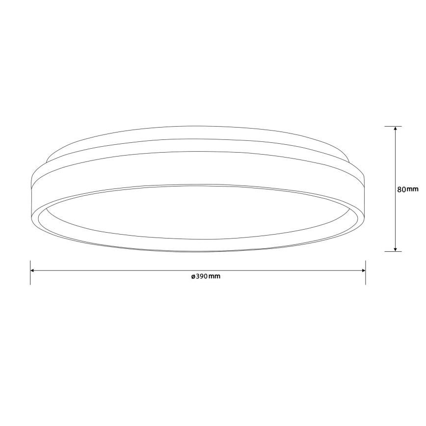 Plafonieră LED Brilliant KALMAR LED/26W/230V 3000K d. 39 cm alb