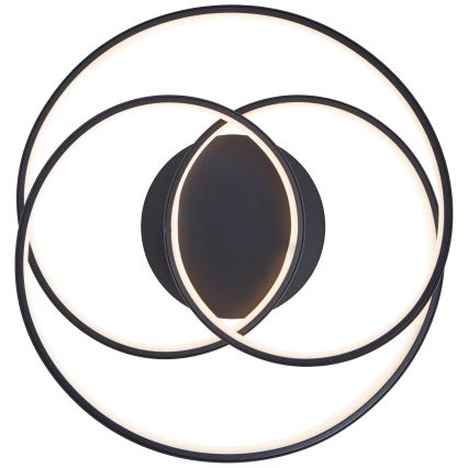 Plafonieră LED Brilliant LABYRINTH LED/40W/230V d. 39,5 cm negru