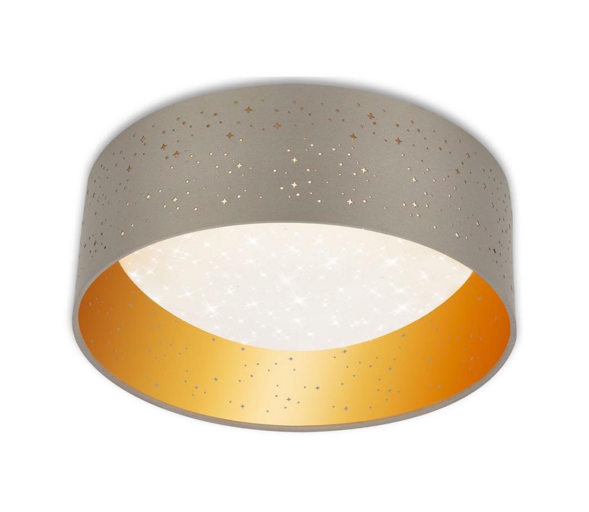 Plafonieră LED Brilo 3482-011 MAILA STARRY SKY LED/12W/230V maro/auriu