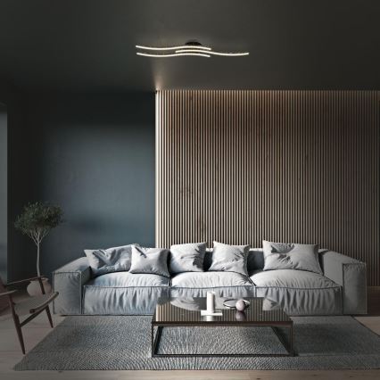 Plafonieră LED Brilo LED/19W/230V 3000K negru