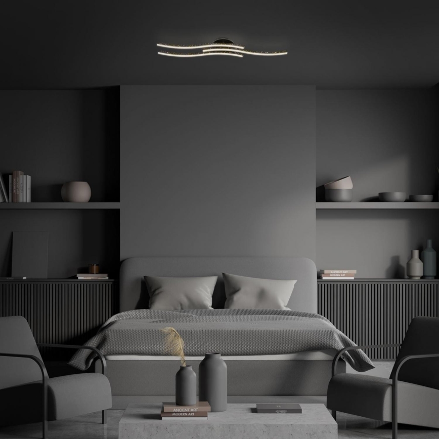 Plafonieră LED Brilo LED/19W/230V 3000K negru