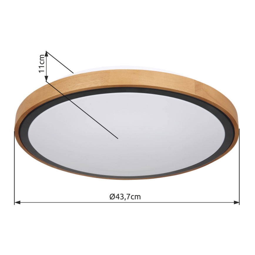 Plafonieră LED/24W/230V 437mm 3000/4500/6000K Globo