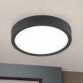 Plafonieră LED BULLY LED/12W/230V d. 14 cm negru