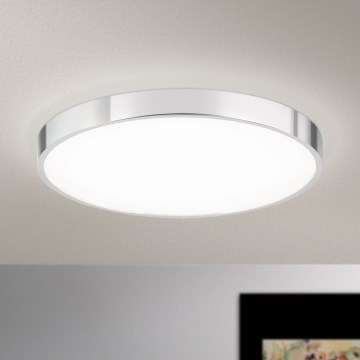 Plafonieră LED BULLY LED/28W/230V d. 28 cm crom lucios