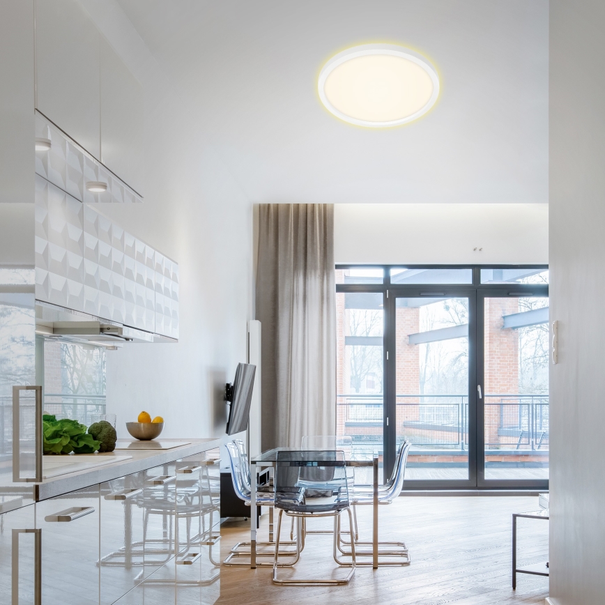 Plafonieră LED CADRE LED/22W/230V d. 42,5 cm albă Briloner 7363-016