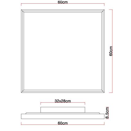 Plafonieră LED/36W/230V 60cm 2700/4500/6500K Globo