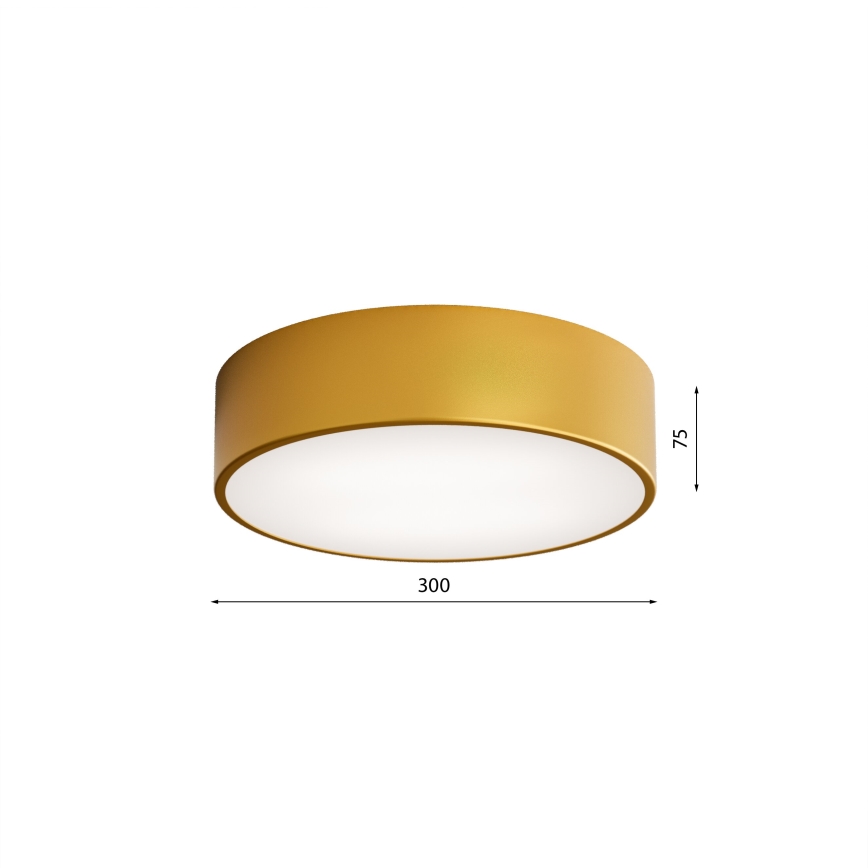 Plafonieră LED CLEO LED/24W/230V 3000K diam. 30 cm auriu