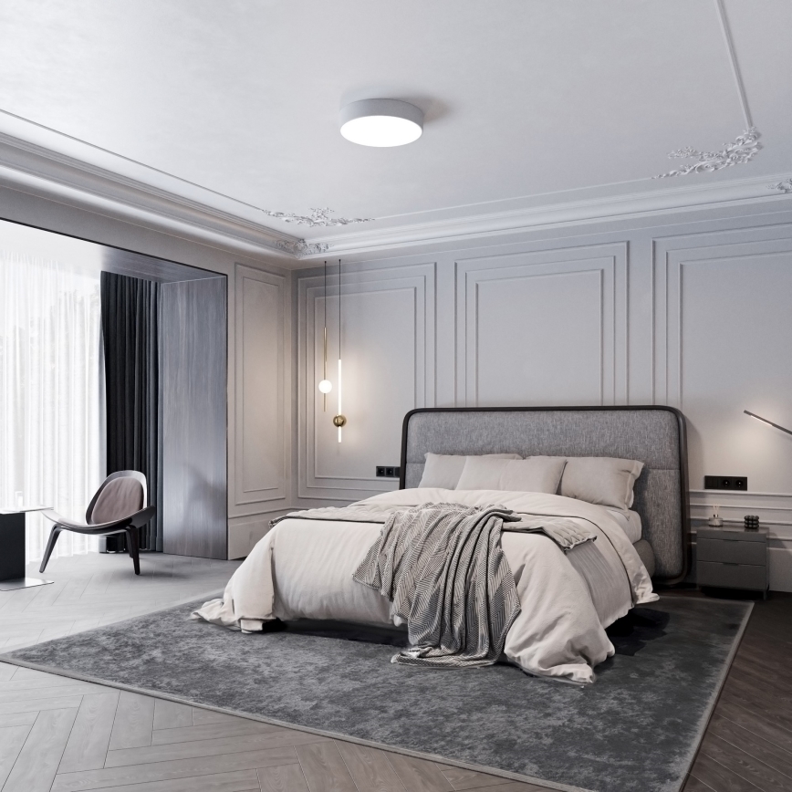 Plafonieră LED CLEO LED/24W/230V 3000K diam. 30 cm gri