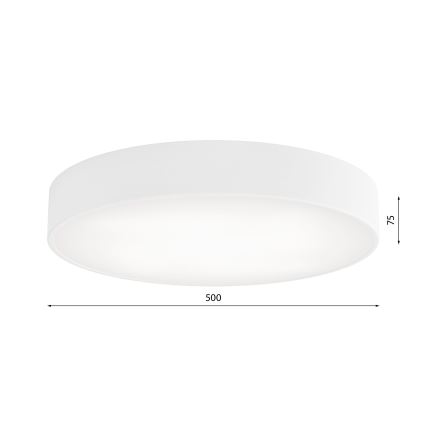Plafonier LED CLEO LED/69W/230V 4000K diametru 50 cm alb