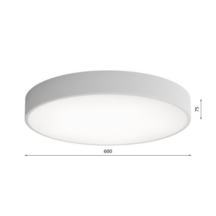 Plafonieră LED CLEO LED/69W/230V 4000K diam. 60 cm gri