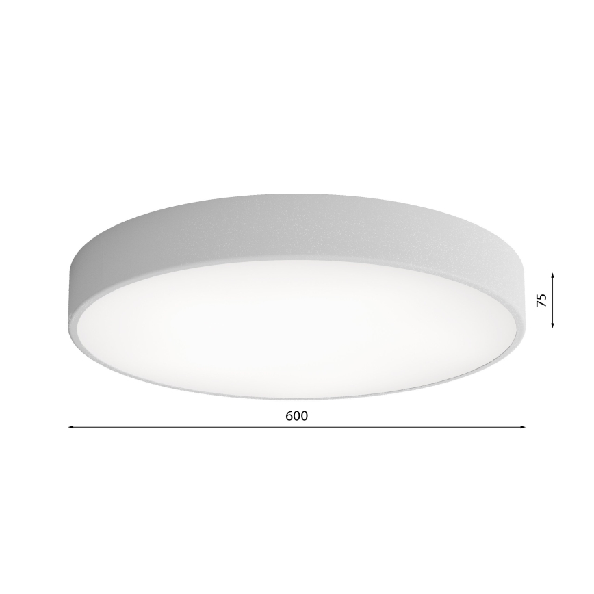 Plafonieră LED CLEO LED/69W/230V 4000K diam. 60 cm gri