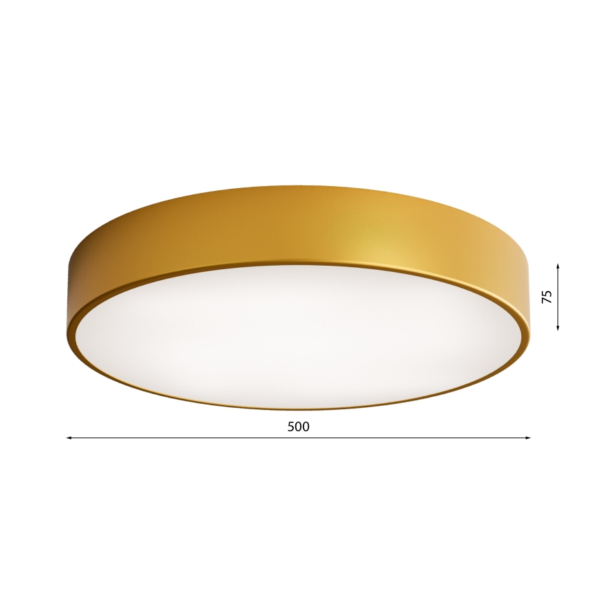 Plafonieră LED CLEO LED/69W/230V 4000K, diametru 50 cm, auriu
