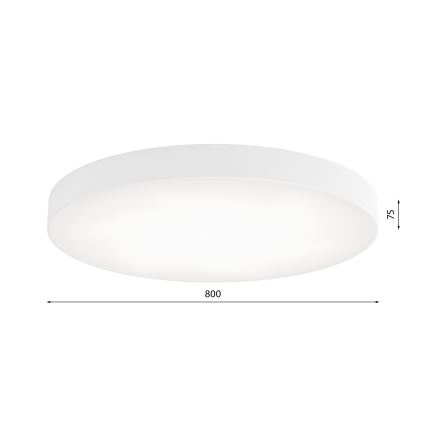 Plafonier LED CLEO LED/96W/230V 4000K diametru 80 cm alb