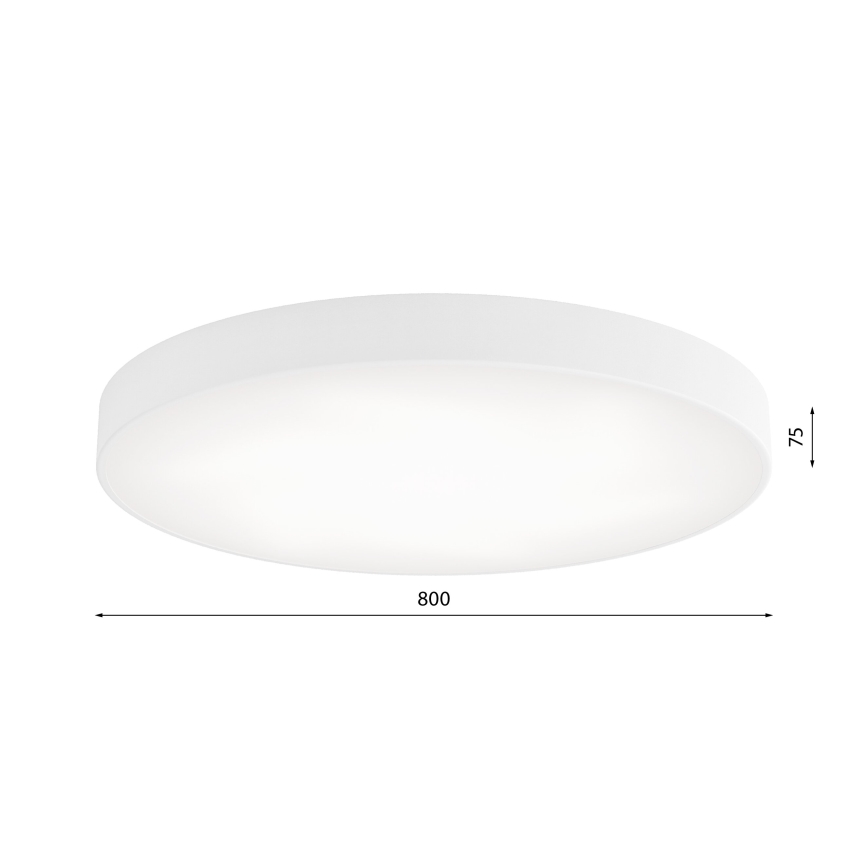 Plafonier LED CLEO LED/96W/230V 4000K diametru 80 cm alb