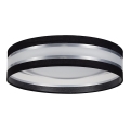 Plafonieră LED CORAL LED/24W/230V negru/argintiu