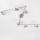 Plafonieră LED cu 6 spoturi, socluri E14, 6x5W, 230V, crom mat