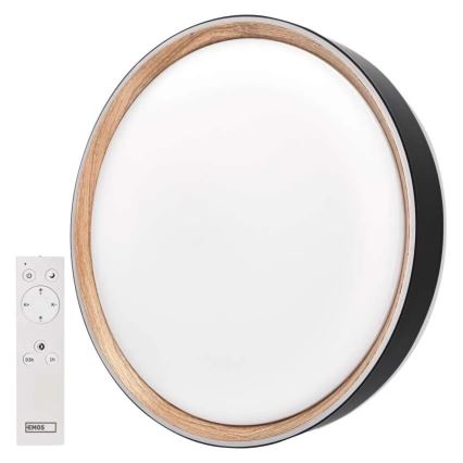 Plafonieră LED reglabilă pentru tavan ILVI LED/30W/230V 2700-6500K diam. 40 cm negru/bej + telecomandă