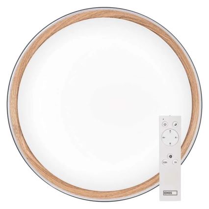 Plafonieră LED reglabilă pentru tavan ILVI LED/30W/230V 2700-6500K diam. 40 cm negru/bej + telecomandă