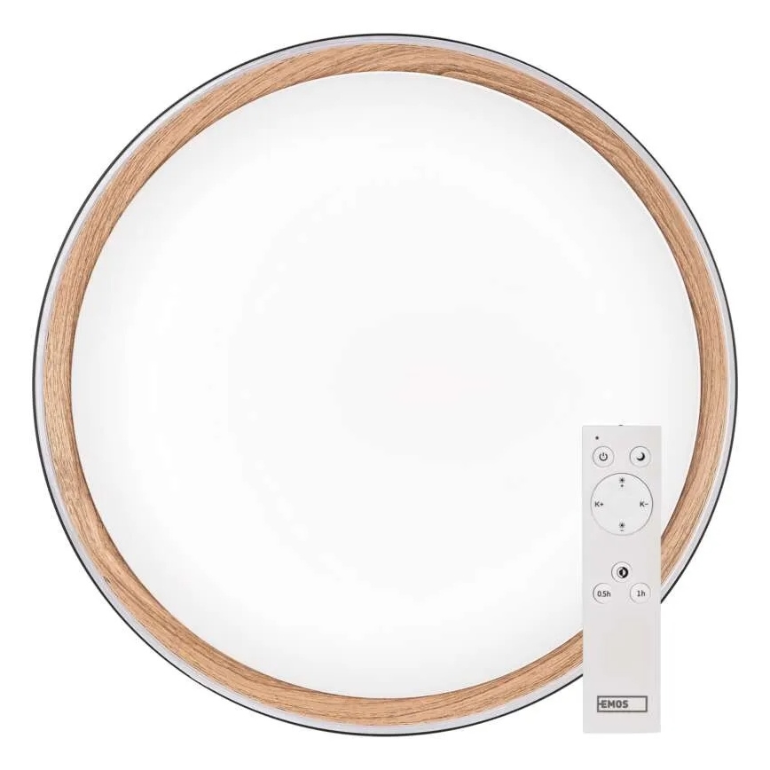 Plafonieră LED reglabilă pentru tavan ILVI LED/30W/230V 2700-6500K diam. 40 cm negru/bej + telecomandă