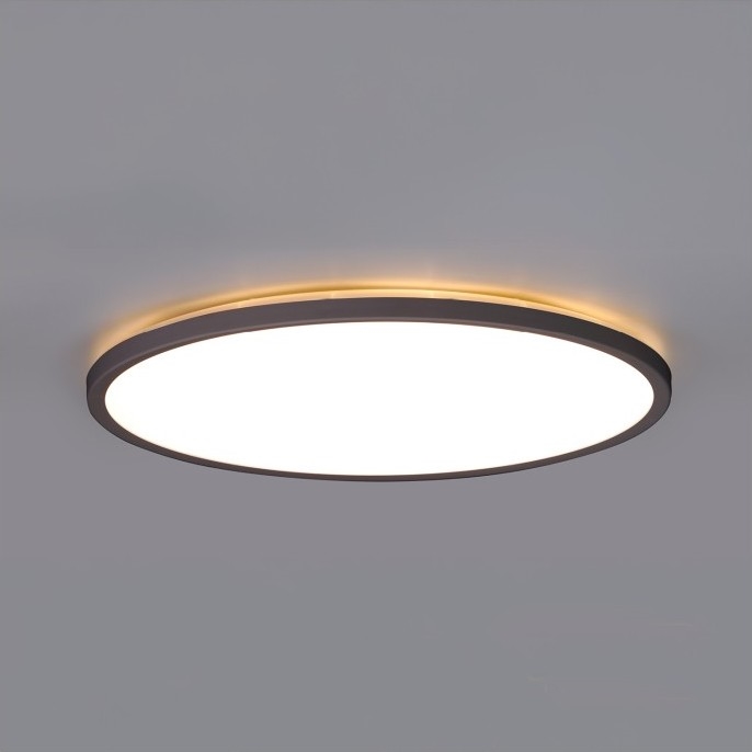 Plafonieră LED cu senzor de mișcare și crepuscular pentru baie NIVERA LED/18W/230V IP54 3000/4000/6000K d. 30 cm negru + telecomandă