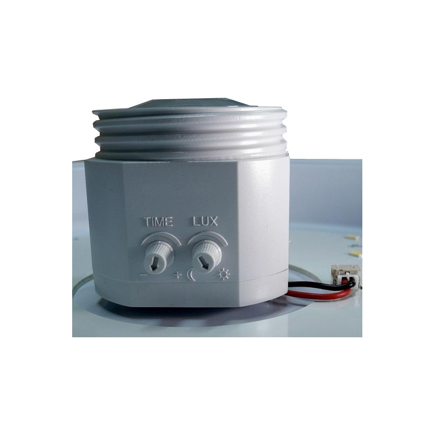 Plafonieră LED cu senzor de mișcare și senzor de amurg, 12W/230V, Ø 29 cm, alb