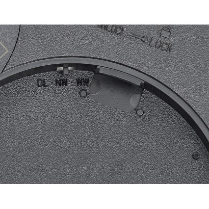 Plafonieră LED cu senzor de mișcare Fulgur s-42585 NOMY-S LED/18W/230V 3000/4000/6000K IP40 d. 23 cm negru